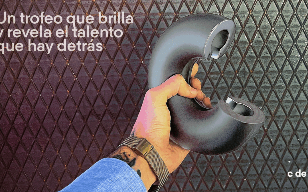 Laia Romera y Mario Ramón, dupla ganadora del concurso de diseño del trofeo Juan Mariano Mancebo 2026.